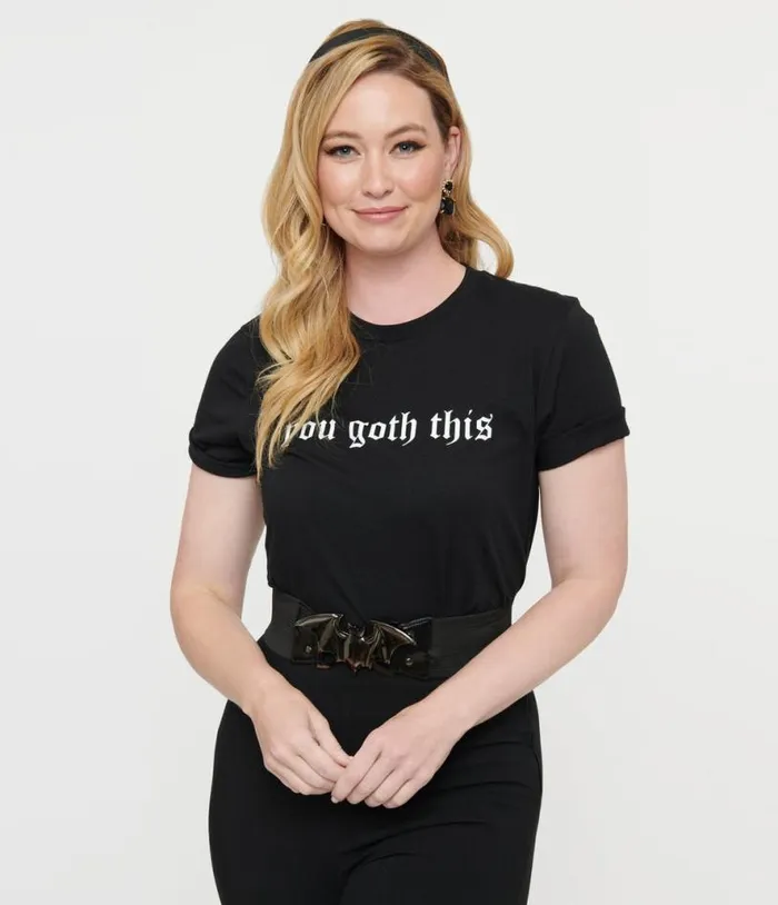Black and White You Goth This Unisex Graphic Tee Clothing Unique Vintage Graphic Tees Black and White You Goth This Unisex Graphic Tee Clothing Unique Vintage Graphic Tees