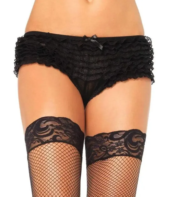 Black Lace Ruffle Boy Shorts Accessories Unique Vintage Lingerie and Shapewear Black Lace Ruffle Boy Shorts Accessories Unique Vintage Lingerie and Shapewear