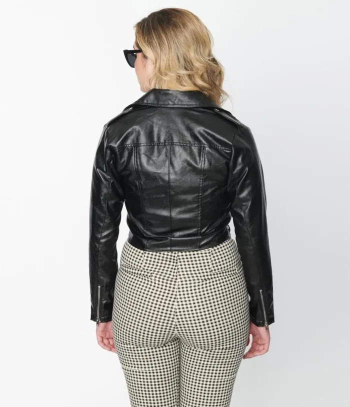 Black Leather Jacket Clothing Unique Vintage Coats and Jackets