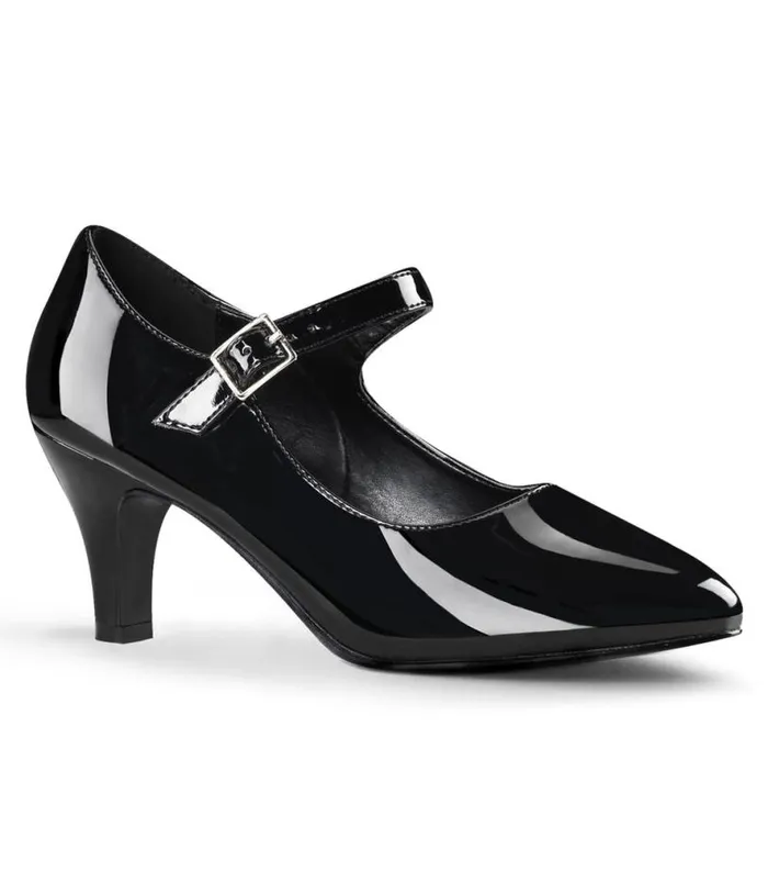 Black Patent Leatherette Pointed Toe Mary Jane Heels Shoes Unique Vintage Heels Black Patent Leatherette Pointed Toe Mary Jane Heels Shoes Unique Vintage Heels