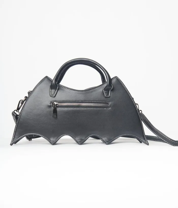 Black Spiderweb Bat Wing Handbag AccessoriesHalloween Unique Vintage Accessories