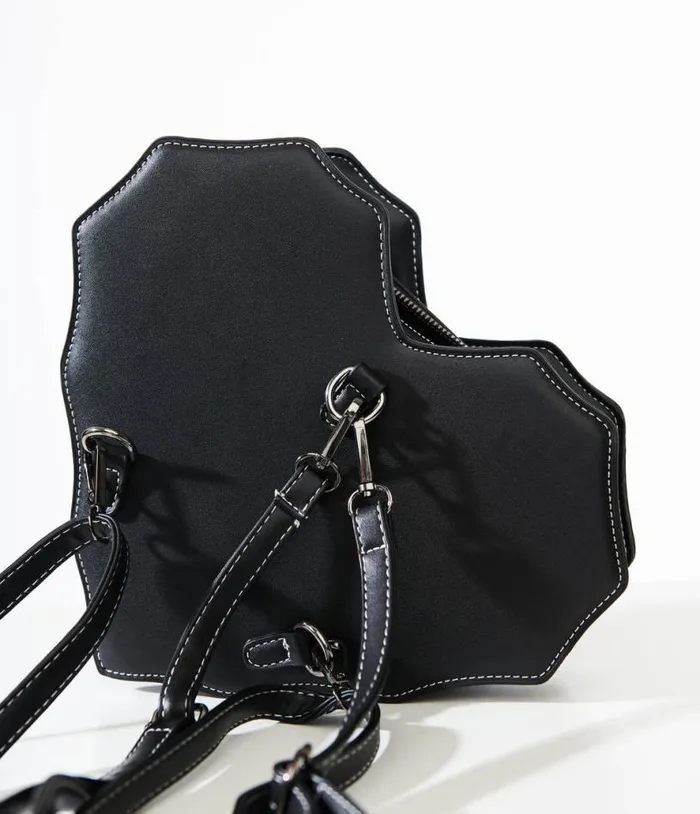 Black Spiderweb Heart Handbag AccessoriesHalloween Unique Vintage Accessories