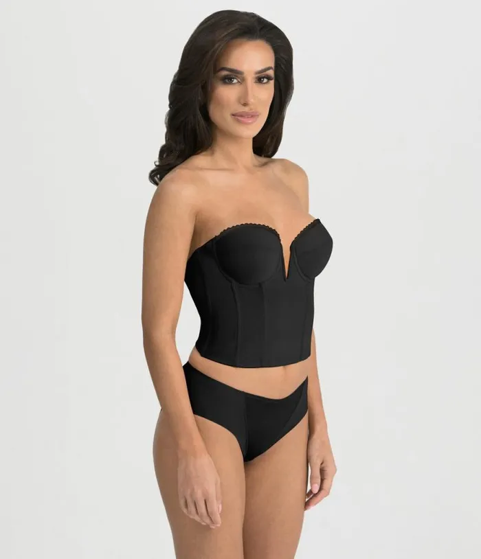 Black VWire Backless Strapless Valerie Bridal Bra Accessories Unique Vintage Lingerie and Shapewear