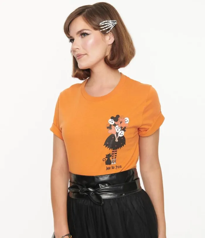 Boo To You Fitted Graphic Tee ClothingHalloween Unique Vintage Graphic Tees Boo To You Fitted Graphic Tee ClothingHalloween Unique Vintage Graphic Tees