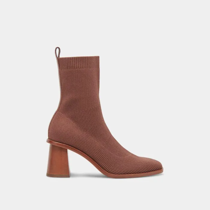 Boots and Booties Shop Dolce Vita Alaya Booties Brown Knit Brown Knit