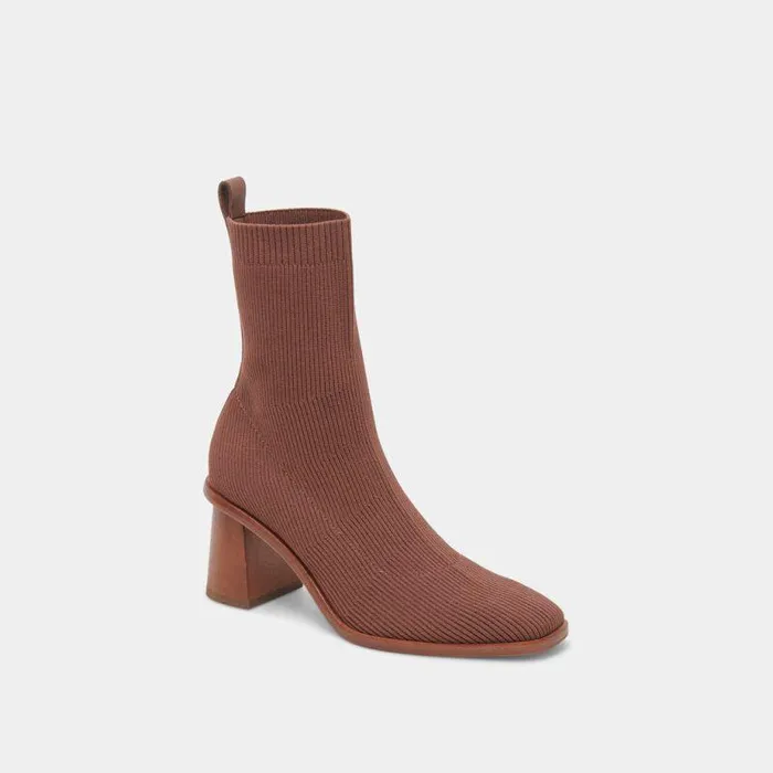 Boots and Booties Shop Dolce Vita Alaya Booties Brown Knit Brown Knit