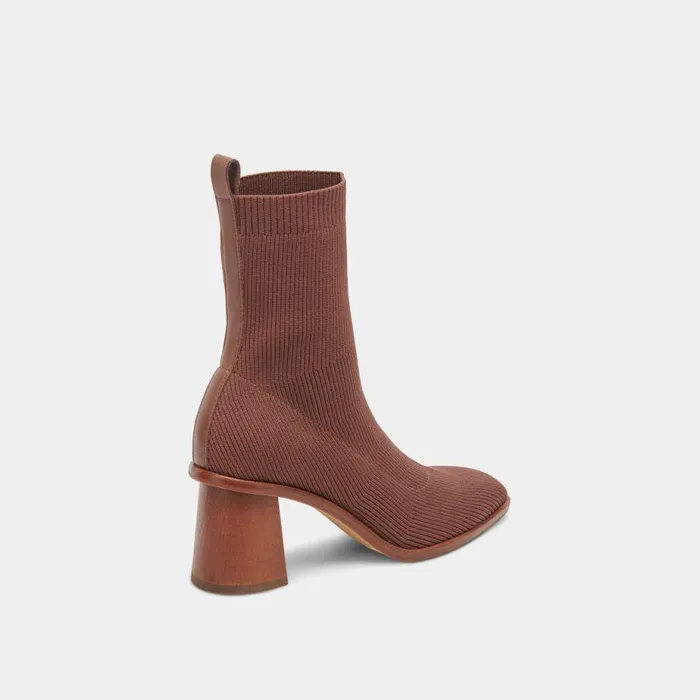 Boots and Booties Shop Dolce Vita Alaya Booties Brown Knit Brown Knit