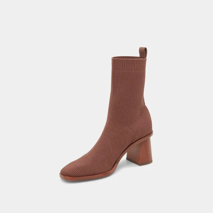 Boots and Booties Shop Dolce Vita Alaya Booties Brown Knit Brown Knit