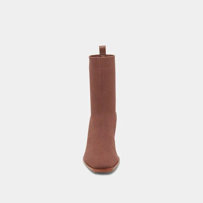 Boots and Booties Shop Dolce Vita Alaya Booties Brown Knit Brown Knit