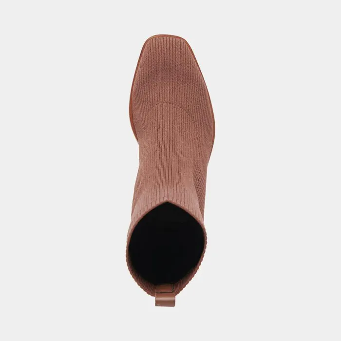 Boots and Booties Shop Dolce Vita Alaya Booties Brown Knit Brown Knit