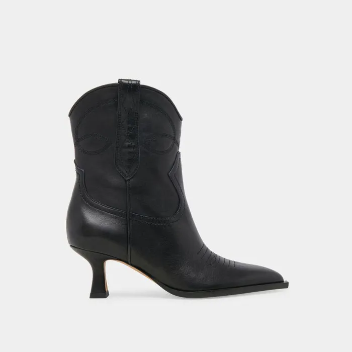 Boots and Booties Shop Dolce Vita Angel Booties Black Leather Black Leather