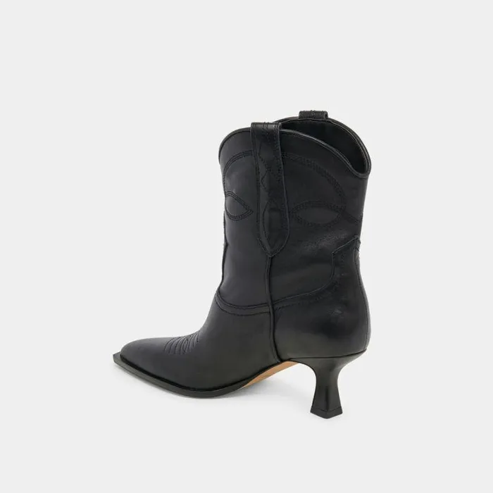 Boots and Booties Shop Dolce Vita Angel Booties Black Leather Black Leather