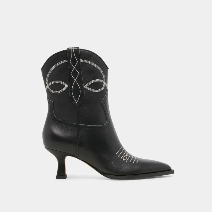 Boots and Booties Shop Dolce Vita Angel Booties Black White Leather Black White Leather Boots and Booties Shop Dolce Vita Angel Booties Black White Leather Black White Leather
