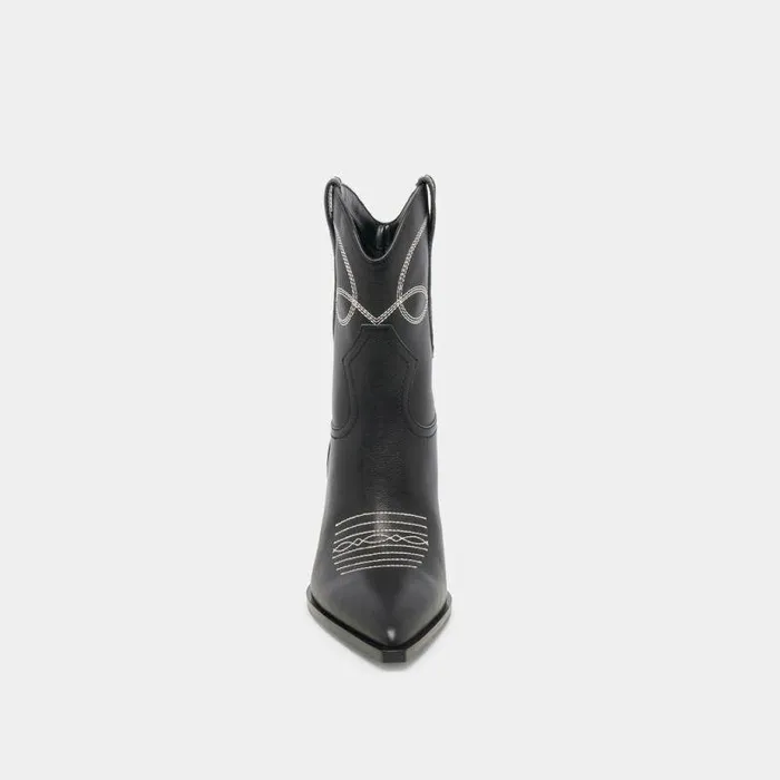 Boots and Booties Shop Dolce Vita Angel Booties Black White Leather Black White Leather