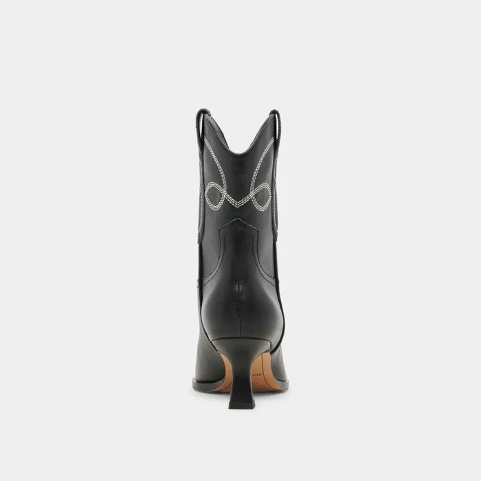 Boots and Booties Shop Dolce Vita Angel Booties Black White Leather Black White Leather