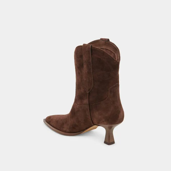 Boots and Booties Shop Dolce Vita Angel Booties Dk Brown Suede Dk Brown Suede