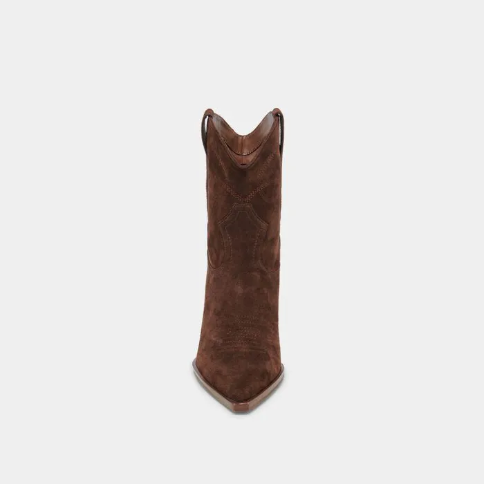 Boots and Booties Shop Dolce Vita Angel Booties Dk Brown Suede Dk Brown Suede