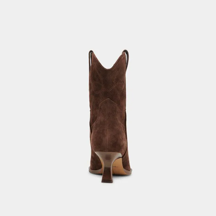 Boots and Booties Shop Dolce Vita Angel Booties Dk Brown Suede Dk Brown Suede