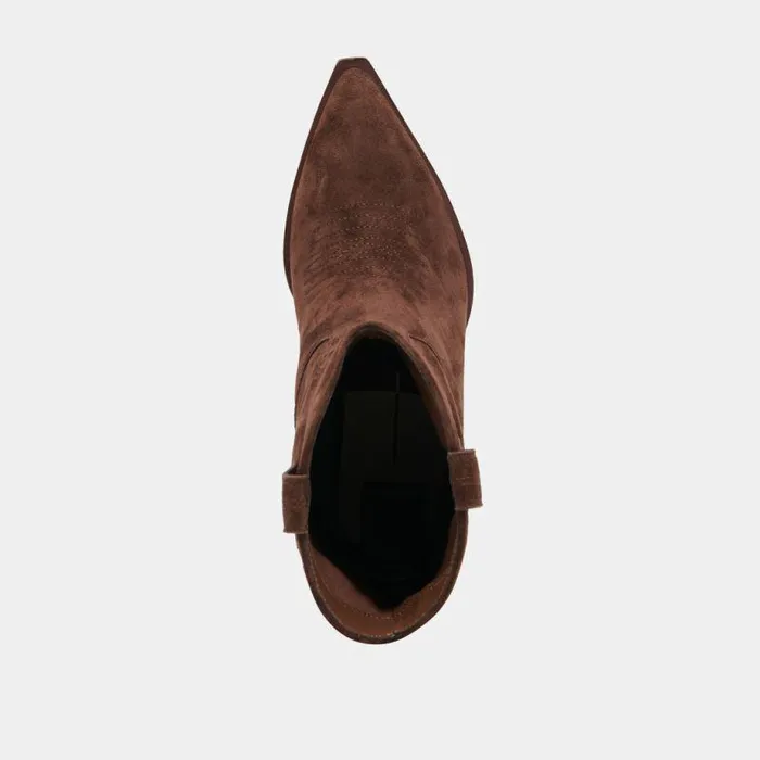 Boots and Booties Shop Dolce Vita Angel Booties Dk Brown Suede Dk Brown Suede
