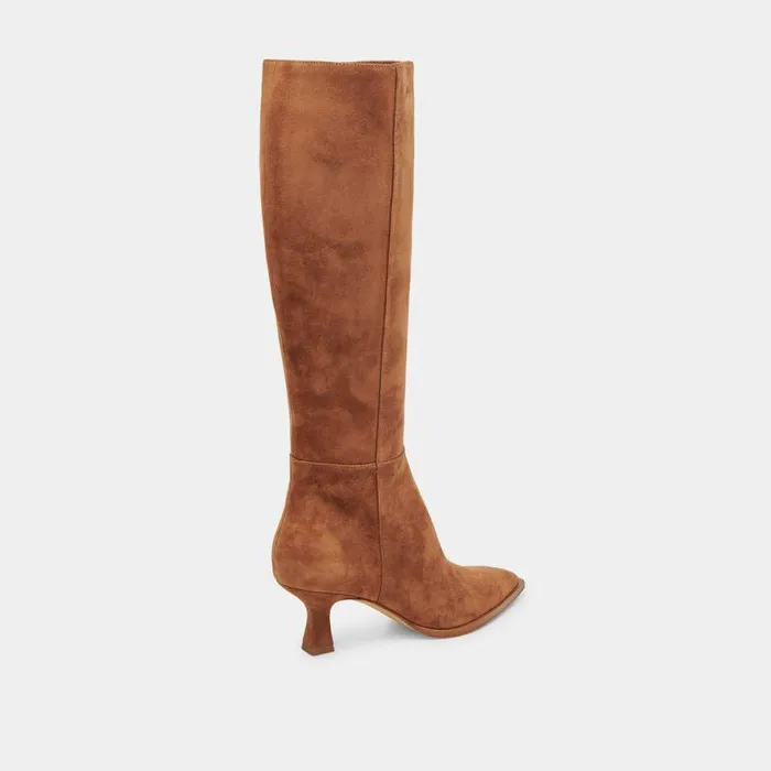 Boots and Booties Shop Dolce Vita Auggie Boots Brown Suede Women039s Brown Suede Kneehigh Boots Brown Suede