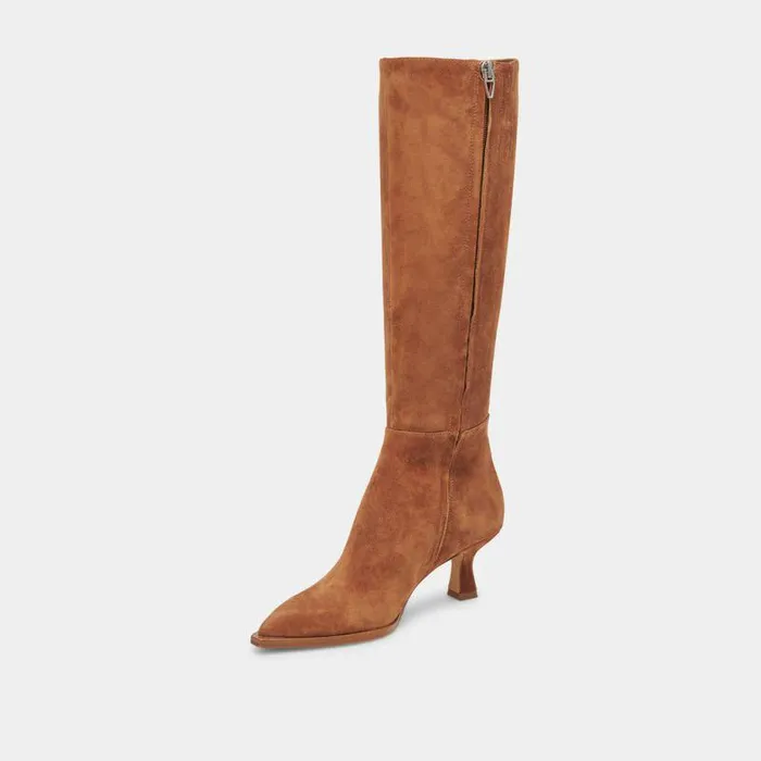 Boots and Booties Shop Dolce Vita Auggie Boots Brown Suede Women039s Brown Suede Kneehigh Boots Brown Suede