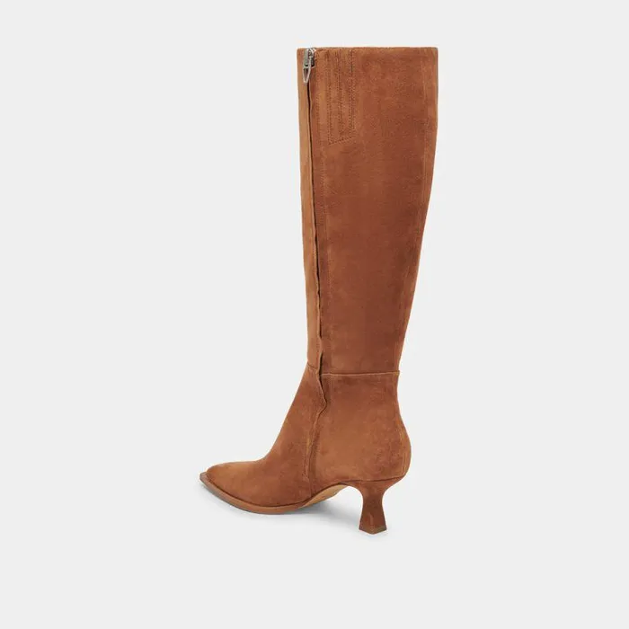 Boots and Booties Shop Dolce Vita Auggie Boots Brown Suede Women039s Brown Suede Kneehigh Boots Brown Suede
