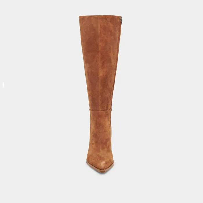 Boots and Booties Shop Dolce Vita Auggie Boots Brown Suede Women039s Brown Suede Kneehigh Boots Brown Suede