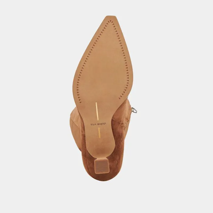 Boots and Booties Shop Dolce Vita Auggie Boots Brown Suede Women039s Brown Suede Kneehigh Boots Brown Suede