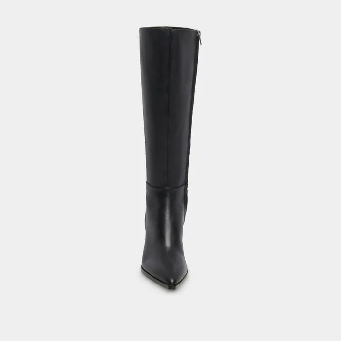 Boots and Booties Shop Dolce Vita Auggie Wide Calf Boots Black Leather Black Leather