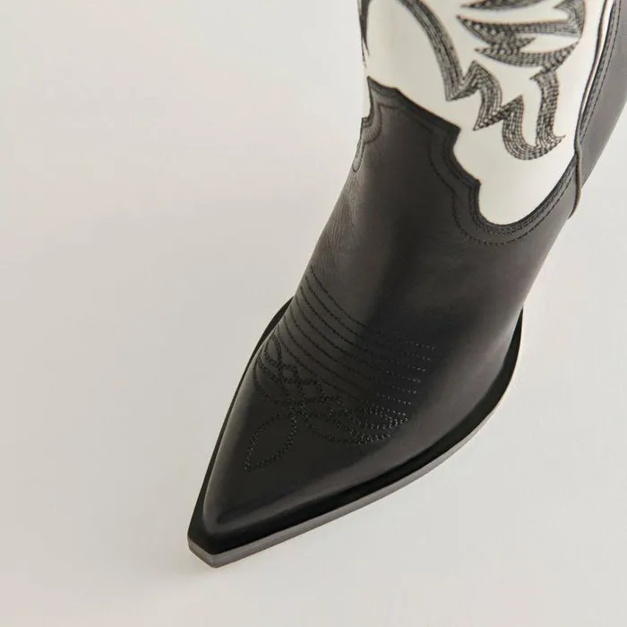 Boots and Booties Shop Dolce Vita Blanch Boots Black White Leather Black White Leather