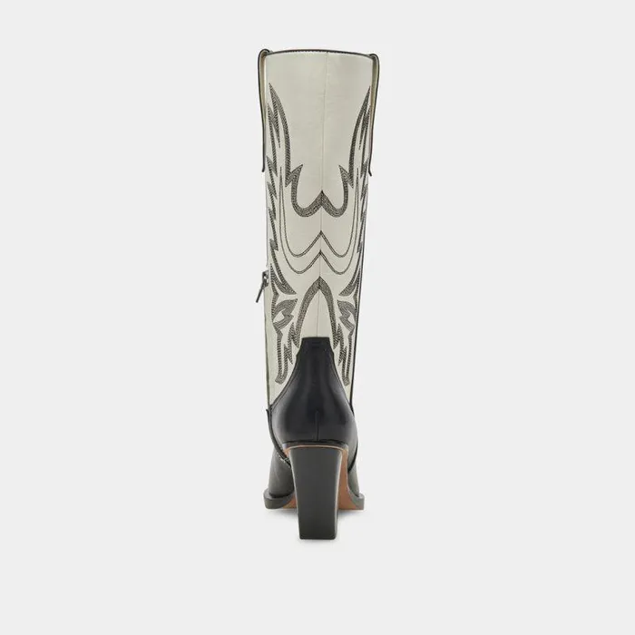 Boots and Booties Shop Dolce Vita Blanch Boots Black White Leather Black White Leather