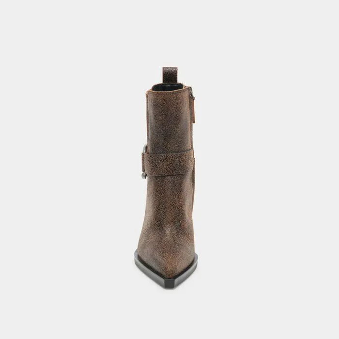Boots and Booties Shop Dolce Vita Bounty Boots Espresso Distressed Leather Espresso Distressed Leather