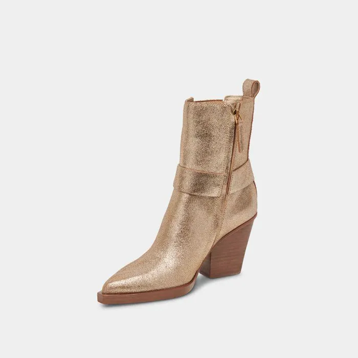 Boots and Booties Shop Dolce Vita Bounty Boots Rose Gold Distressed Leather Rose Gold Distressed Leather