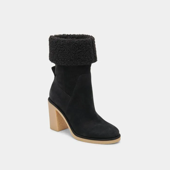 Boots and Booties Shop Dolce Vita Caddie Plush Boots Black Nubuck Black Nubuck