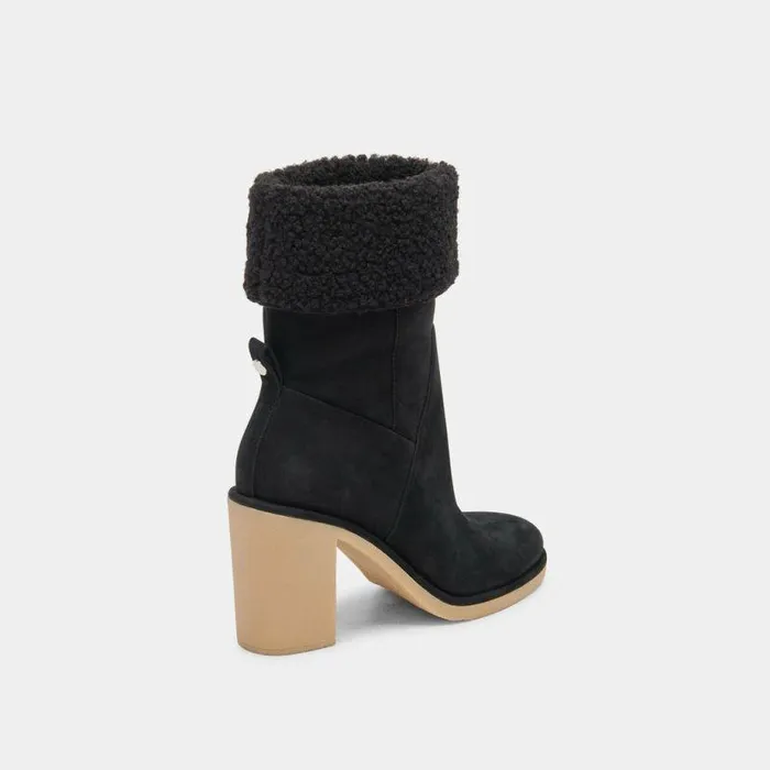 Boots and Booties Shop Dolce Vita Caddie Plush Boots Black Nubuck Black Nubuck