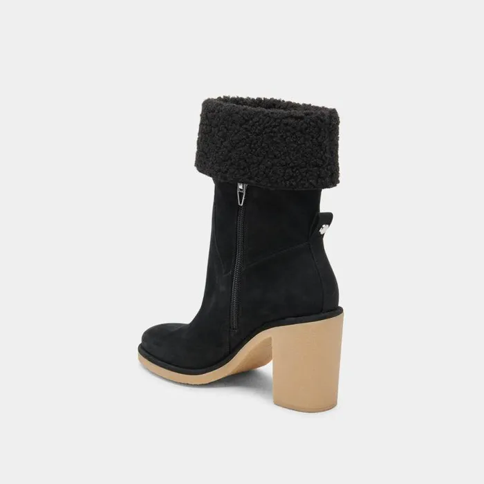 Boots and Booties Shop Dolce Vita Caddie Plush Boots Black Nubuck Black Nubuck