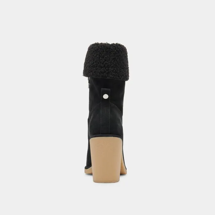 Boots and Booties Shop Dolce Vita Caddie Plush Boots Black Nubuck Black Nubuck