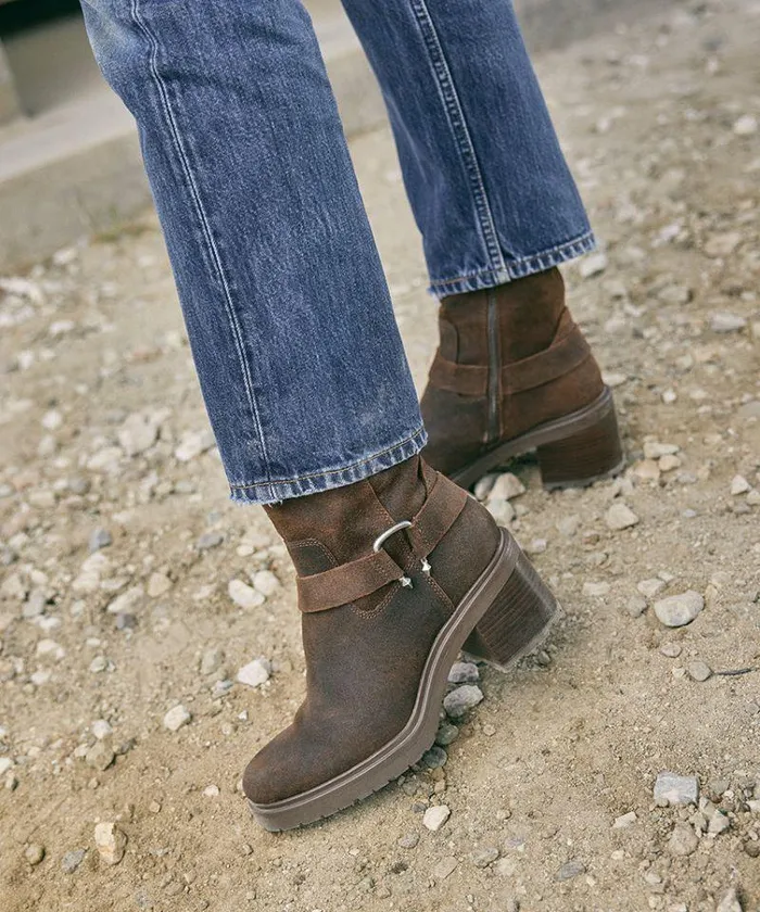 Boots and Booties Shop Dolce Vita Camros Boots Cocoa Suede Women039s Cocoa Suede Moto Boots Cocoa Suede
