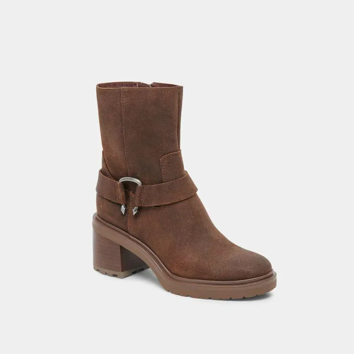 Boots and Booties Shop Dolce Vita Camros Boots Cocoa Suede Women039s Cocoa Suede Moto Boots Cocoa Suede