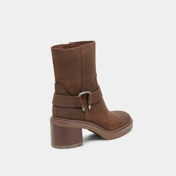 Boots and Booties Shop Dolce Vita Camros Boots Cocoa Suede Women039s Cocoa Suede Moto Boots Cocoa Suede