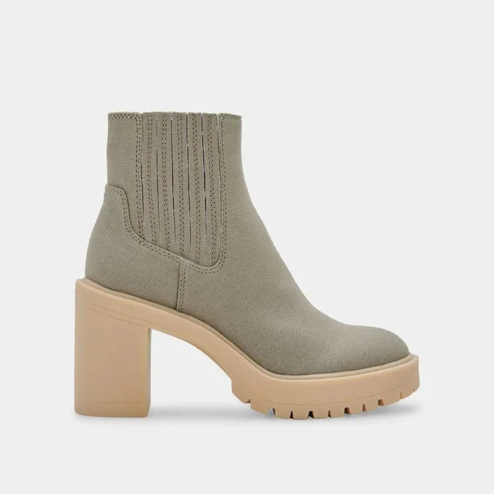 Boots and Booties Shop Dolce Vita Caster Booties Sage Canvas Sage Canvas