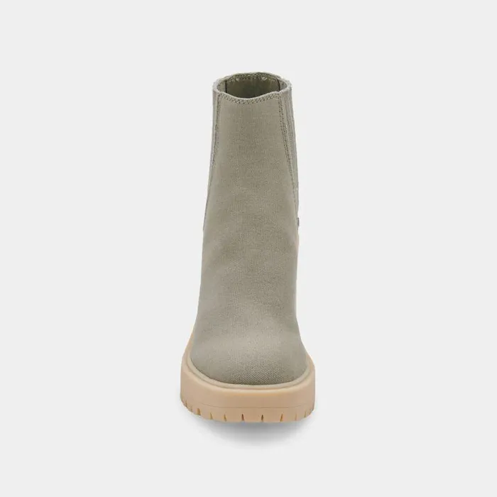 Boots and Booties Shop Dolce Vita Caster Booties Sage Canvas Sage Canvas