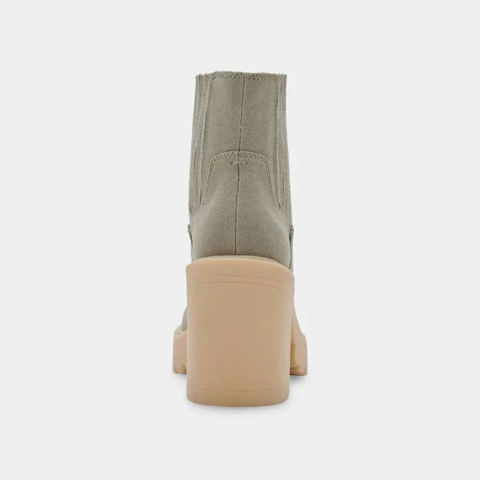 Boots and Booties Shop Dolce Vita Caster Booties Sage Canvas Sage Canvas