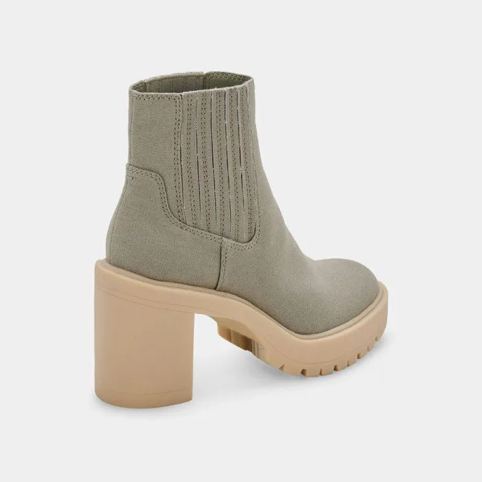 Boots and Booties Shop Dolce Vita Caster Booties Sage Canvas Sage Canvas