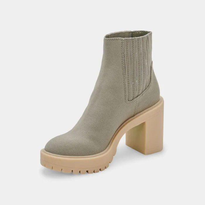 Boots and Booties Shop Dolce Vita Caster Booties Sage Canvas Sage Canvas
