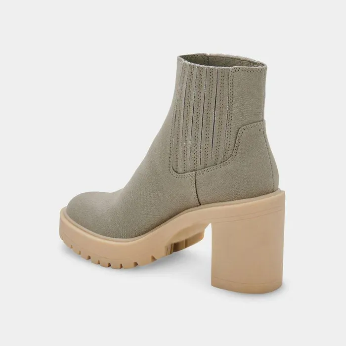 Boots and Booties Shop Dolce Vita Caster Booties Sage Canvas Sage Canvas