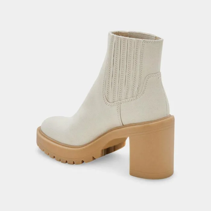 Boots and Booties Shop Dolce Vita Caster Booties Sandstone Canvas Sandstone Canvas
