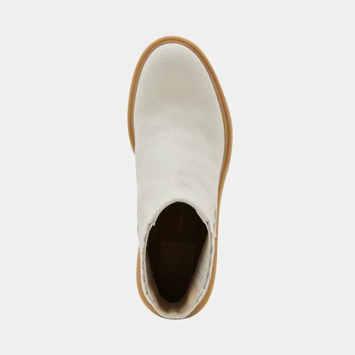 Boots and Booties Shop Dolce Vita Caster Booties Sandstone Canvas Sandstone Canvas