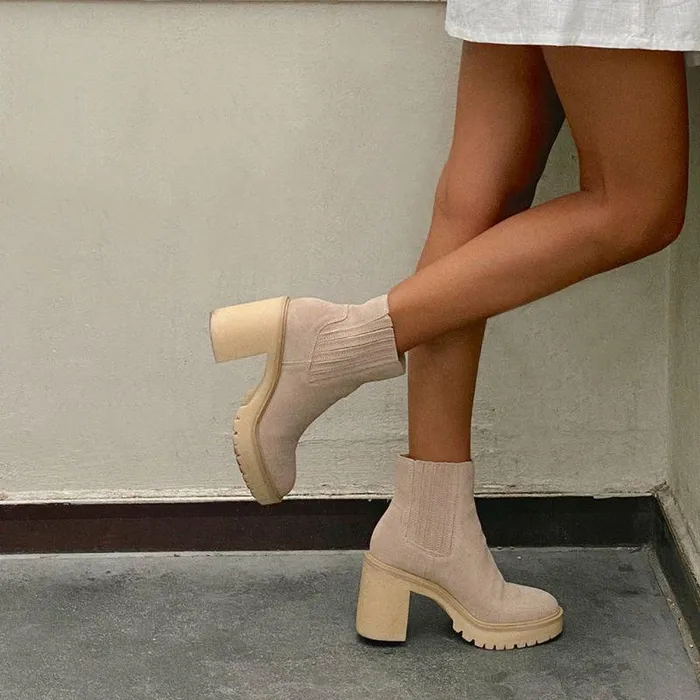 Boots and Booties Shop Dolce Vita Caster H2o Booties Dune Suede Dune Suede