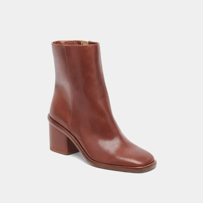 Boots and Booties Shop Dolce Vita Dapper Booties Russet Leather Russet Leather